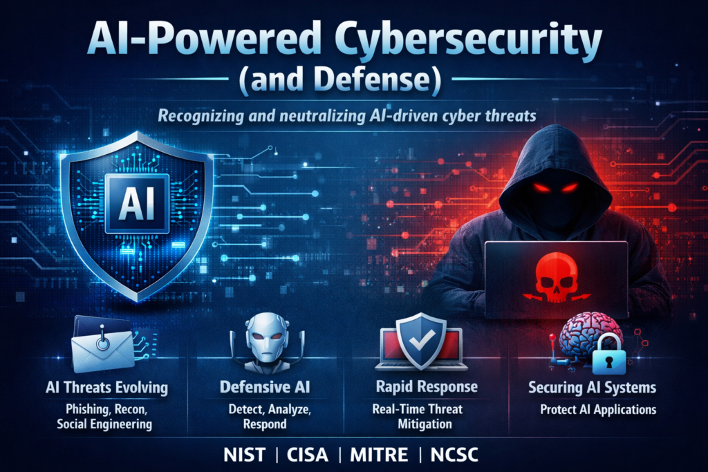 AI cybersecurity dashboard supporting enterprise threat detection and incident response