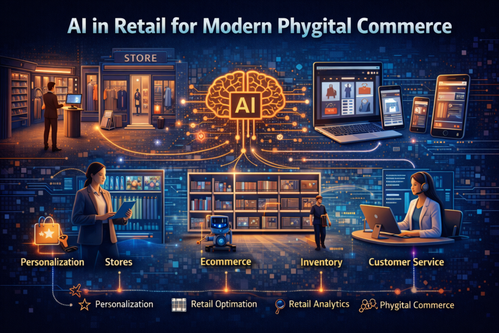 AI in retail connecting physical stores and digital channels in a phygital commerce experience