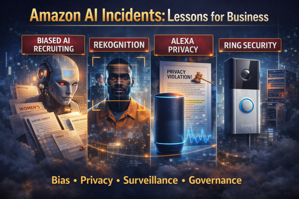 Amazon AI incidents and business lessons on bias privacy and governance