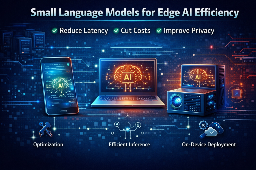 Small language models running on edge devices with efficient on-device AI inference